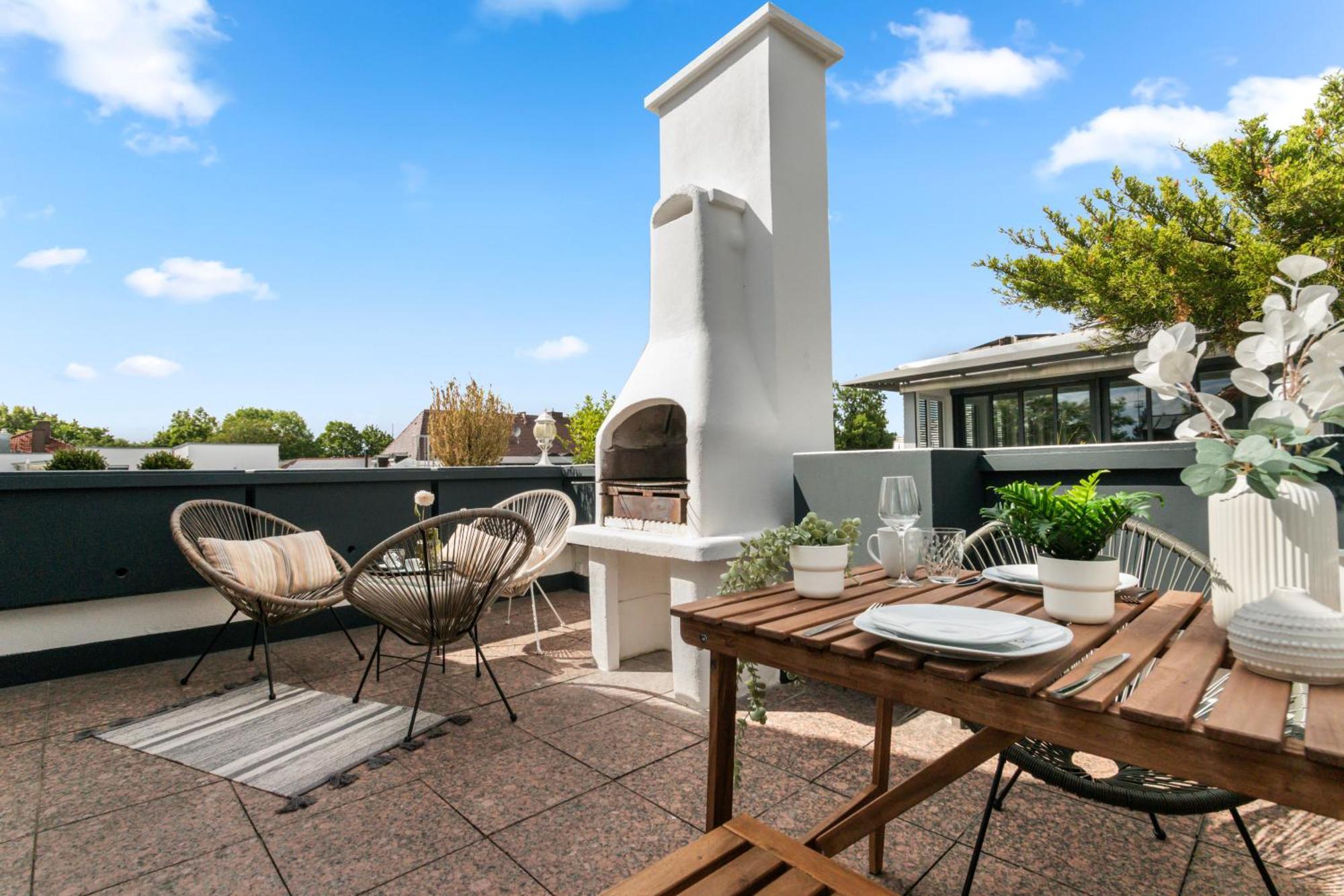 Flatista Homes - Penthouse With Rooftop Gym Apartment Munich